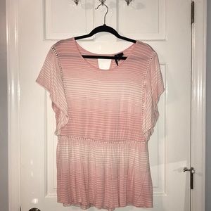 New Directions XL Flutter Sleeve Top